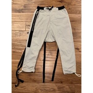 UNRAVEL PROJECT Drop Crotch Track Pants Cotton "To Create Something…" Men's M